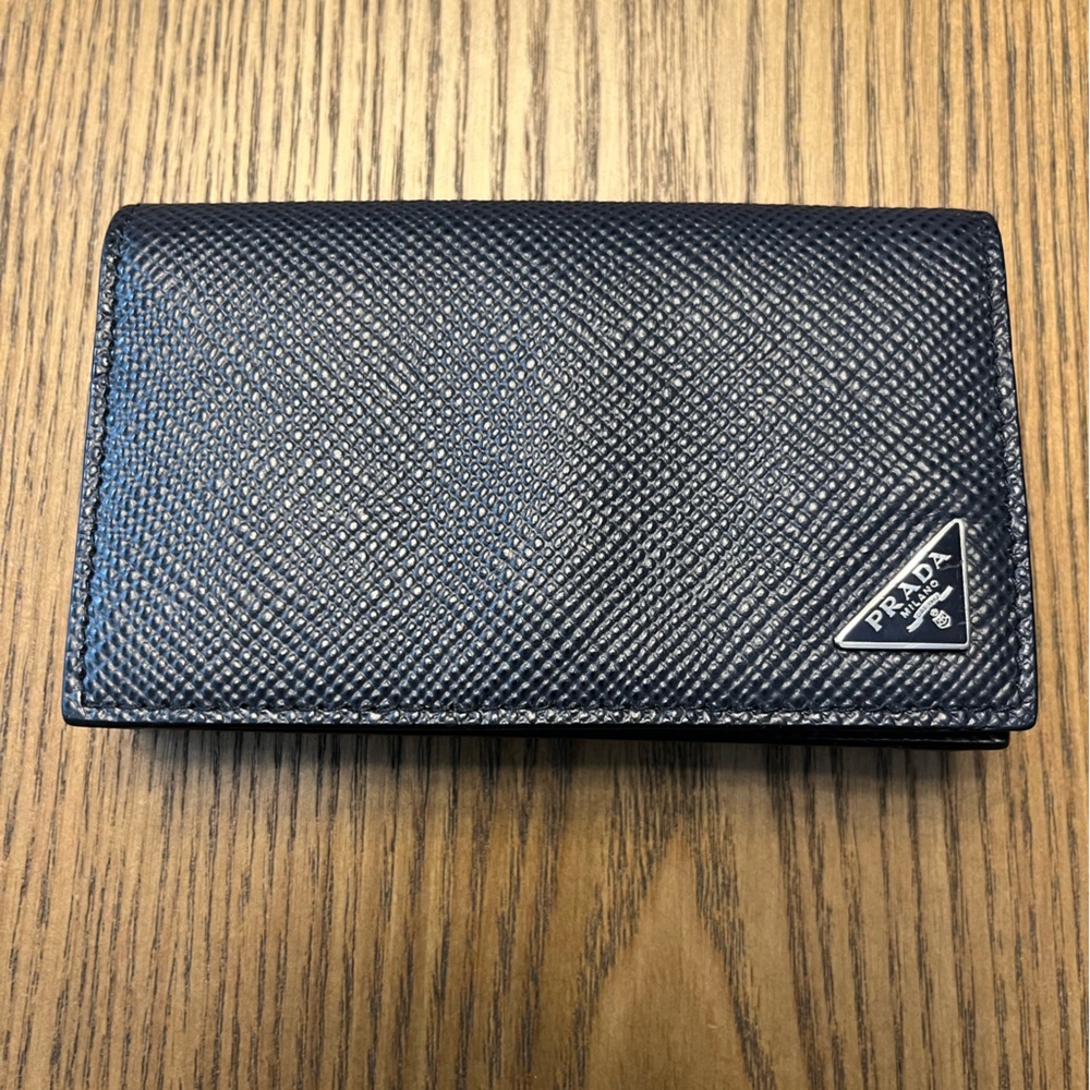 Prada Saffiano Business Card Holder